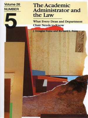 cover image of The Academic Administrator and the Law